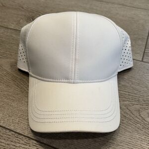 True Classic Hat Cap All White Workout Summer Casual Gym Outdoors